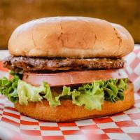 Junior Burger · Junior bun, junior hamburger patty, lettuce, tomato, pickles, and our signature 1000 Island ...