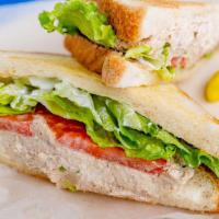 Tuna Sandwich · Tuna, lettuce, tomato, and mayo on the toast of your choice.