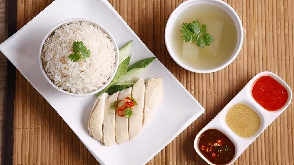 Chicken W/ Rice (Only Chicken) · Special rice served with chicken, soup, and Twin Lotus sauce