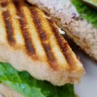 Tuna Sandwich · Tuna salad with onions, lettuce & tomatoes on choice of toasted bread.