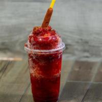 Diablito  · Shaved ice with chamoy,  tajin ant Tamarindo candy