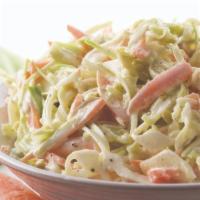 Coleslaw · Green Cabbage and Carrots tossed with a classic, sweet Cole Slaw dressing.