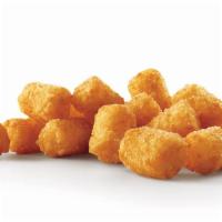 Cheese Tots · Crispy Golden Brown tots smothered in warm melted American cheese.