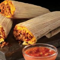 Tamales · Pork, Chicken, Cheese/Chile