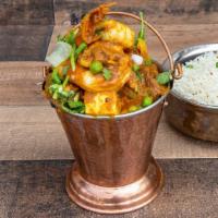 Himalayan Balti · Assorted pieces of tandoor cooked chicken breast, lamb, shrimp, and mixed vegetables prepare...