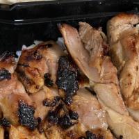 Chicken Teriyaki (Plate) · Boneless, skinless chicken breast, drizzled with our teriyaki sauce.