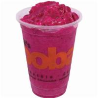 Dragon Fruit Smoothie · Dragon fruit (Pitaya) ice blended with mango, banana and strawberries. (dairy free)