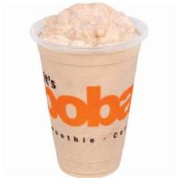 Horchata Smoothie · A sweet and creamy horchata smoothie ice blended with milk and a dash of cinnamon.