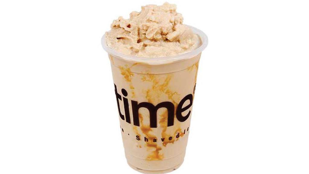 Caramel Frappe · A popular café blended drink, our recipe is made with rich caramel flavor and a hint of coffee, blended with ice, and caramel drizzle.