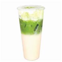 Cheese Foam Jasmine Matcha · A milky jasmine tea with a layer of rich premium matcha topped with a sweet and savory whipp...