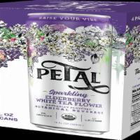 Elderberry White Tea Flower (12Oz /4Pack) · Organic, Caffeine-Free, 10 calories, sparkling water enhanced with botanicals