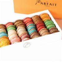 Box Of 42 Macarons · Tell us the flavors you want from the following flavors:
- Vanilla & White Chocolate
- Dark ...