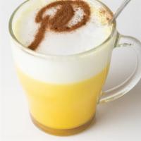 Dirty Tumeric Latte · Tumeric latte with a shot of espresso