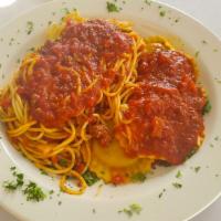 Half And Half Ravioli And Spaghetti · 