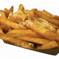 Shaken Fries · Fries with your Choice of Seasoning: * Cheddar * BBQ * Garlic Parmesan * Cajun