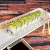 Hot Temptation Roll · In: spicy crab. Out: avocado, spicy mayo, eel sauce.