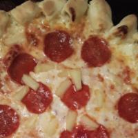 Family Cheese Stuffed Crust Pizza (Kids Favorite) · Family size cheese pizza with stuffed crust! Yummy Cheese SAY CHEESE XD