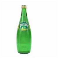Perrier 25.3 Oz Lime · Sparkling water