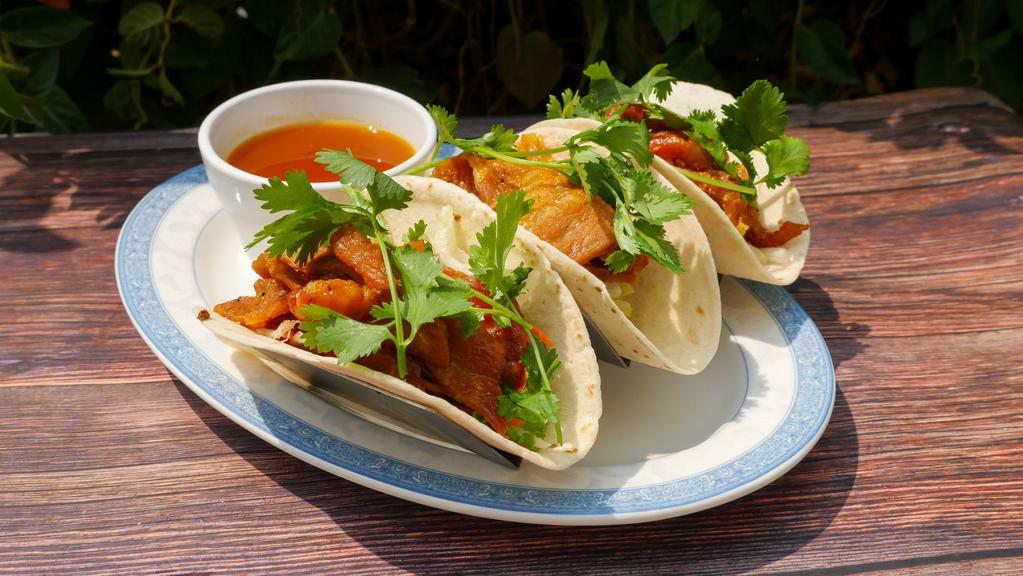 A12 Taco Việt Nam (Vietnamese Taco) (3) · Choice of Grilled Pork, Grilled Chicken, or Tofu