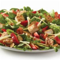 Summer Strawberry Salad · Made fresh daily with our Wendy’s® signature lettuce blend, herb-marinated grilled chicken b...