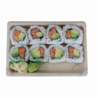 Salmon With Avocado Roll · 