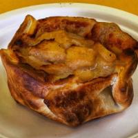 Apple Pie Empanada · Apples, butter, brown sugar, cinnamon, vanilla, dough, yum yum yum