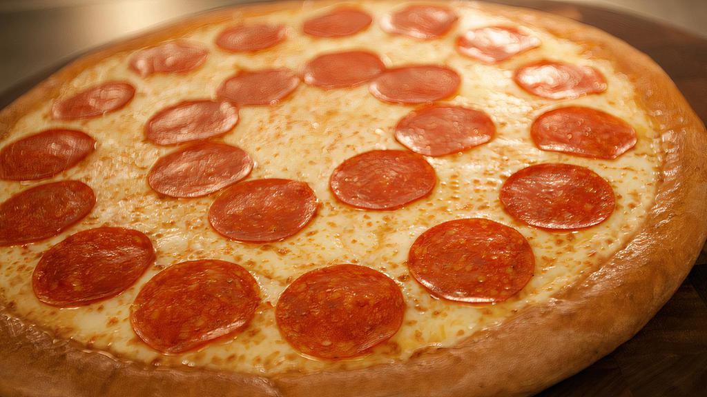 Pepperoni Pizza · A classic large 14