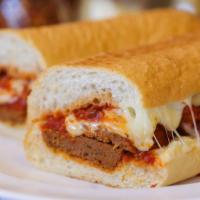 Meatball Sandwich · Homemade meatballs and meat sauce with mozzarella cheese.