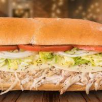 Homemade Turkey · No deli slices here. Our slow-roasted homemade turkey is hand-shredded and topped with provo...