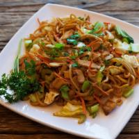 Fried Noodle (Bakmi Goreng) · Stir fried egg noodles in a tasty sauce with you choice of chicken, beef, pork or tofu.

Add...