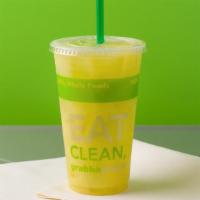 Energy · Apple, pineapple, coconut, mint. 12oz: 160 cal., 16oz: 210 cal., 24oz: 320 cal.