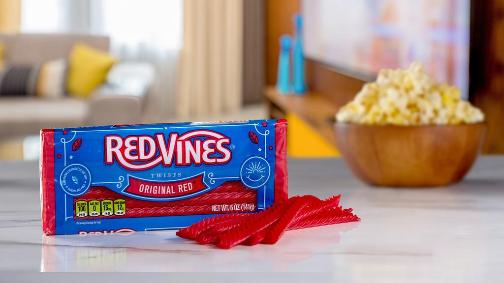 Red Vine Tray (5 Oz.) · The deliciously rewarding treat that has been making special moments even sweeter for generations (popcorn sold separately).