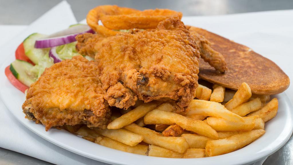 1/2 Fried Chicken Dinner · 1 Fried Chicken Breast, 1 Fried Chicken Wing, 1 Fried Chicken Leg & 1 Fried Chicken Thigh (We do not take requests for specific Chicken pieces.)