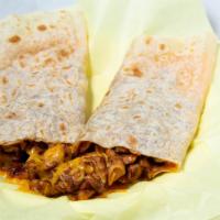 Pollo Asado Chico Quesadilla (Grilled Chicken) · Grilled Flour Tortilla with Melted Cheddar Cheese and Pollo Asado (Grilled Chicken)