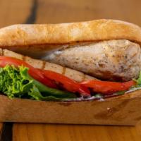 The Free Bird · 6 oz grilled chicken breast, lettuce, tomato & mayo on a fresh hoagie roll