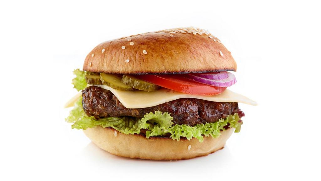 Burger · All beef patty, lettuce, onions, tomatoes, and thousand island dressing, served on toasted buns.