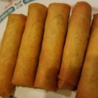 Egg Rolls (5)春卷 · Bean sprout cabbage, carrots, and celery sauteed w/while sauce & Wrapped in
egg flour skin &...