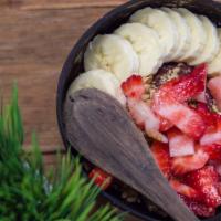 Classic Bowl · Organic Granola, Bananas, and Strawberries.