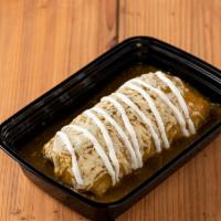 Alpastor Wet Burrito · Mexican Rice, Fresh Daily Made Refried Beans, Pork Alpastor, wrapped in a Hand Made Flour To...