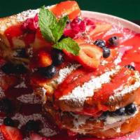 Berry Stuffed French Toast · Berry and sweet cream cheese