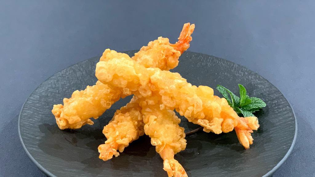 Shrimp Tempura (4 Pieces) · Shrimp, wheat flour, soybean powder, salt, soybean oil, perilla oil.