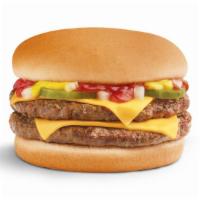 Double Cheese Burger · Two juicy 100% USDA all-beef hamburger patties grilled to perfection, topped with two slices...