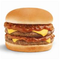 Double Chili Cheeseburger · Two juicy 100% USDA all-beef hamburger patties grilled to perfection, topped with Wienerschn...