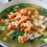 Chicken Sizzling Rice Soup · 