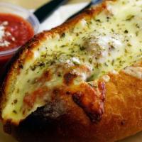 Meatball Sub · homemade sauce, mozzarella, parmesan, garlic, meatball