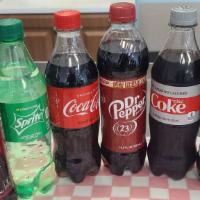 Bottle Soda · Coca Cola, Diet Coke, Sprite, Dr. Pepper and 
A&W Root Beer