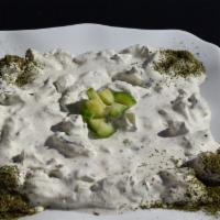 Jadjekh · Vegetarian. Yogurt, cucumber & mint.

* Served with Pita Bread.