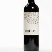 Petit Canet Rouge · 2019 50% carignan, 25% Syrah, 25% Grenache. Certified organic. Lush black fruits, savory wit...