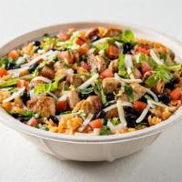Bowl-Rito · Ditch the calories and get your burrito in a bowl! Filled with your choice of protein, rice,...
