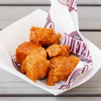 5 Piece Boneless Wings · Hand Cut Fresh Never Frozen Chicken Comes with one sauce and one dressing.